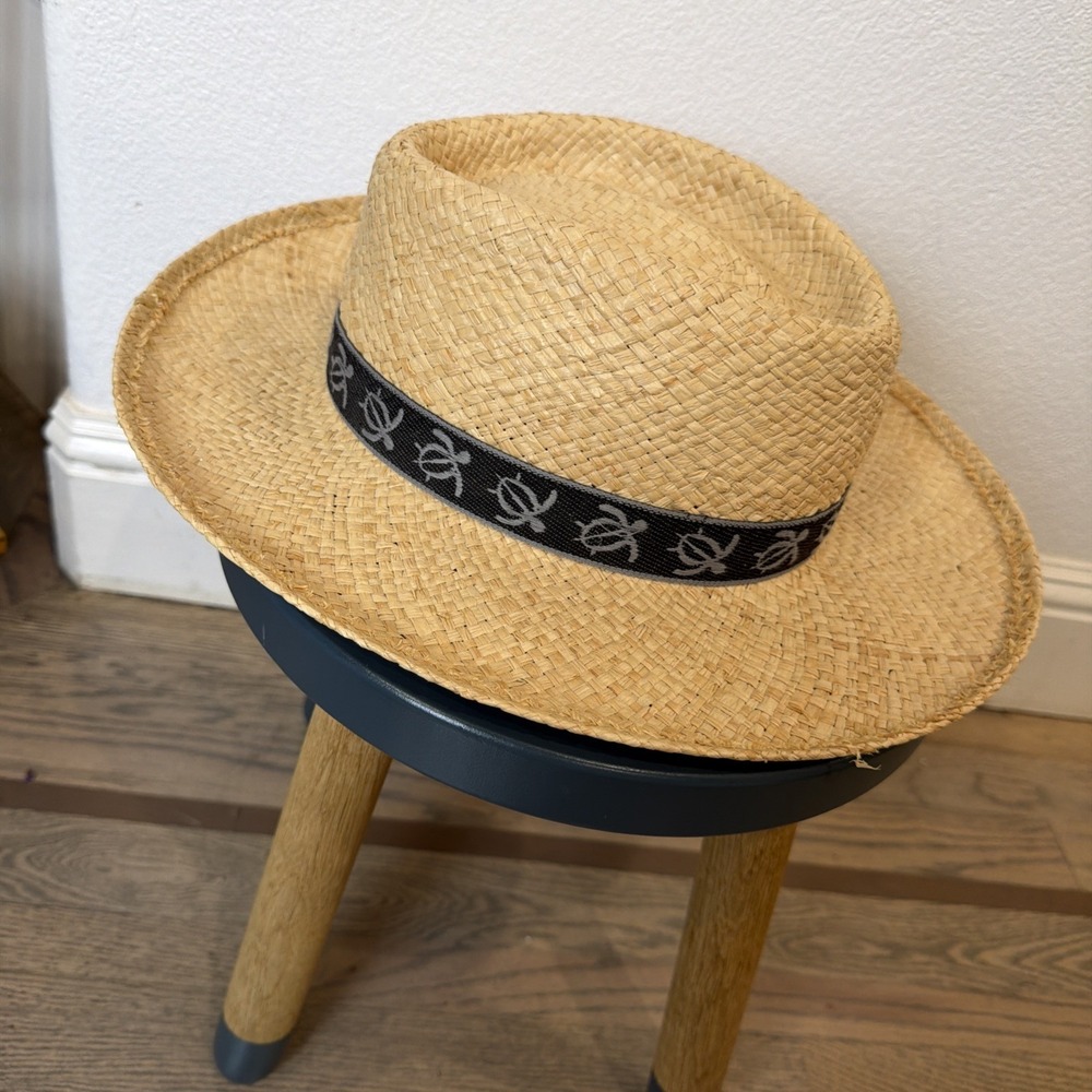 "DRIVER" Unisex Raffia Straw Golf Gambler Hat by Scala
